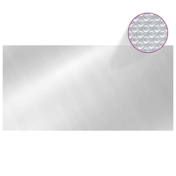 vidaXL Poolskydd silver 975 x 488 cm PE
