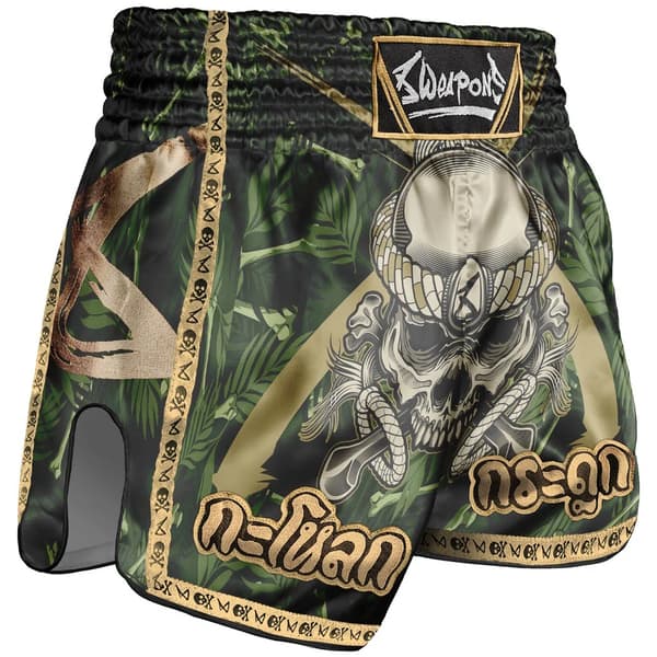 8 Weapons Muay Thai -shortsit, Bone Island, M