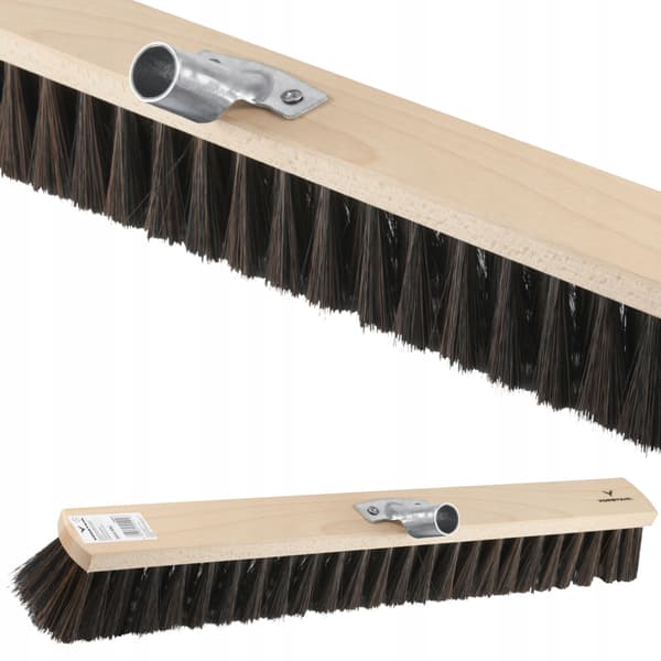 Industriel fejebørste med metalskaft nylon 500mm Vorstahl