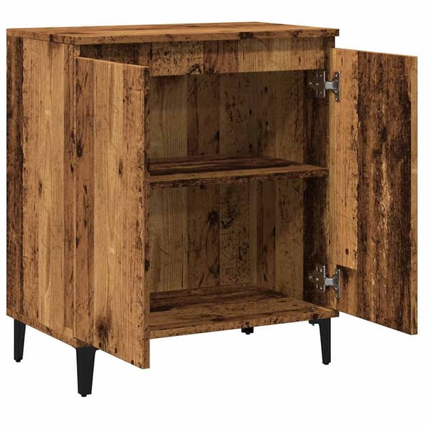 vidaXL kommode, antik træ, 60x35x70 cm, træbaseret materiale