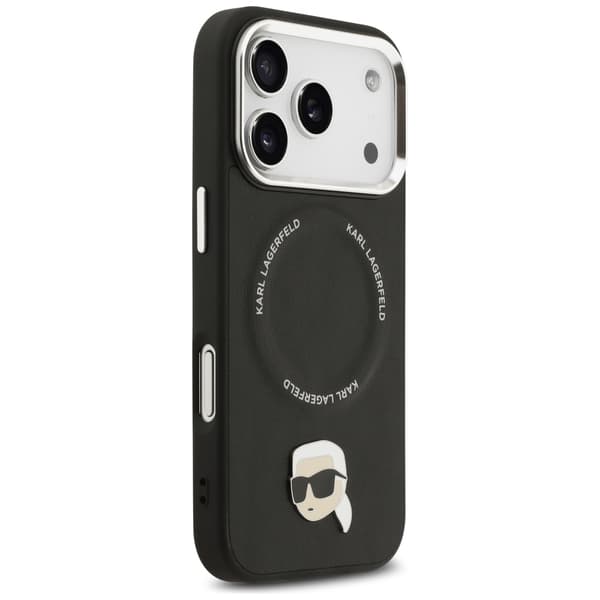 Karl Lagerfeld Karl Pin MagSafe-etui til iPhone 17 Pro Max, sort