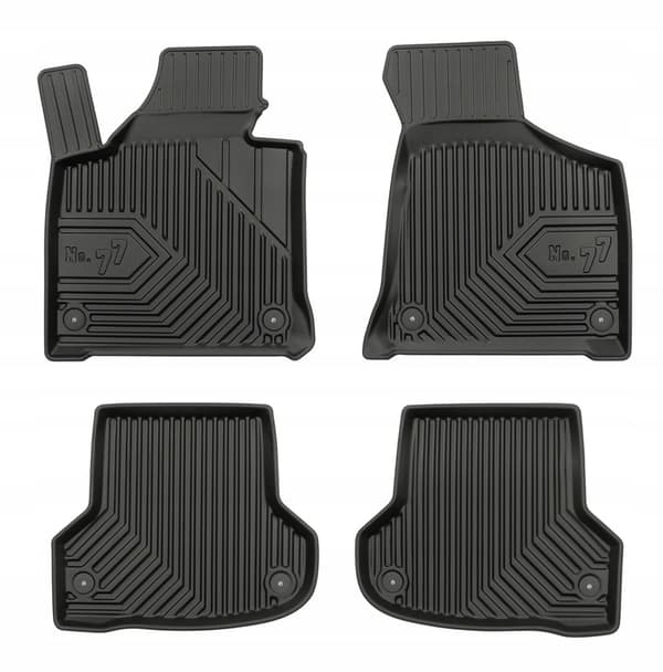 SÆT 77 Gummimåtter AUDI A3 8P Hatchback 2003-2013 3 dørs