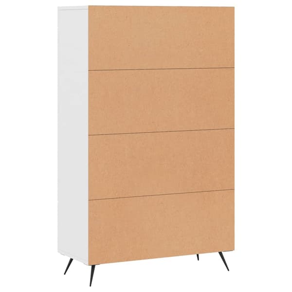 vidaXL Högskåp vit 69,5x31x115 cm träbaserat material