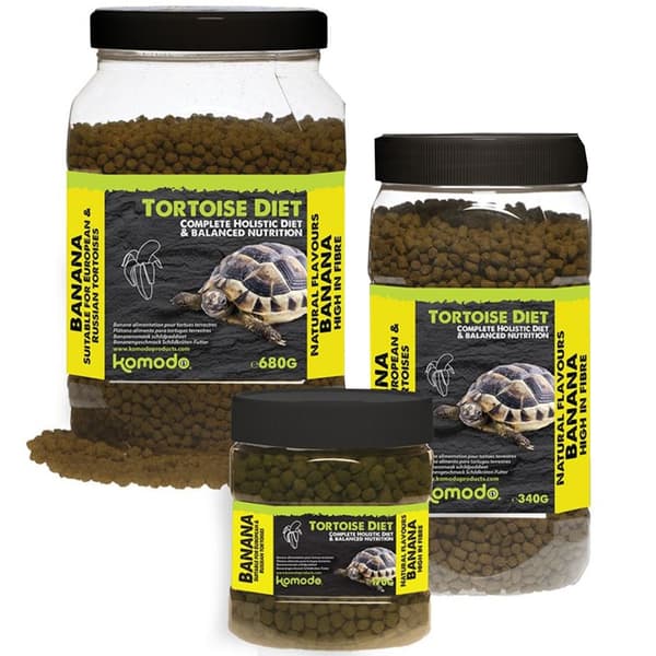 Komodo Tortoise Diet Banan 680g - foder för sköldpaddor
