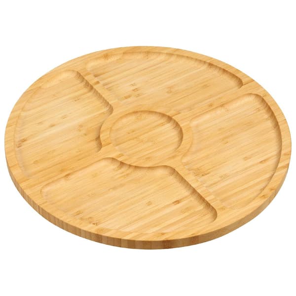 Snacksbricka i bambu 35 cm