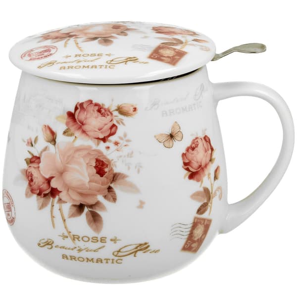 Porcelænskrus med infuser Secesja