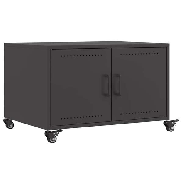 vidaXL sofabord, sort, 68x50x43,5 cm, stål
