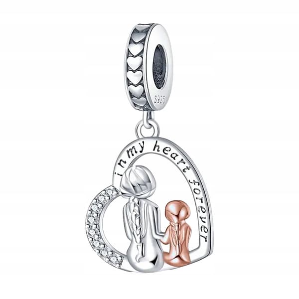 Charm-hänge Silver S925 Mor Dotter Mors Dag-present