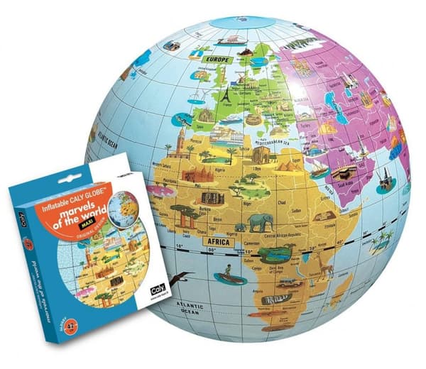Globe-pallo 42 cm. Maailman ihmeet
