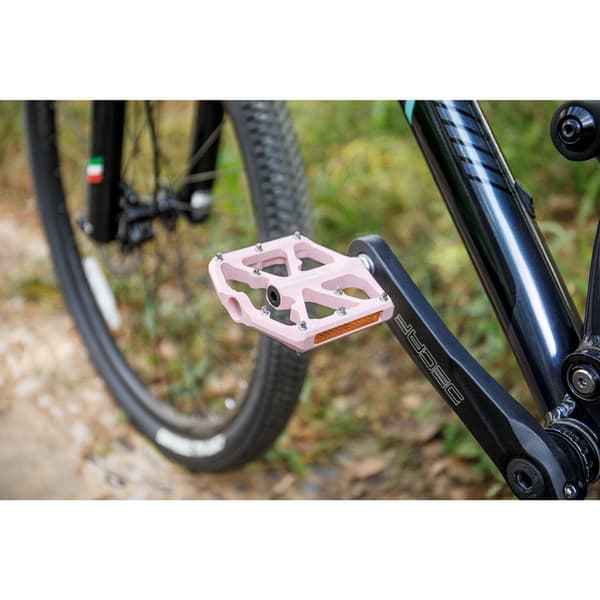 GEWAGE Aluminium Platform Pedaler med Stifter 3 Forseglede Lejer MTB Pink