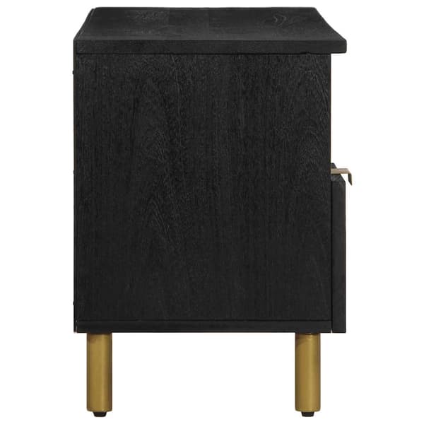 vidaXL TV-bord, sort, 100x33x46 cm