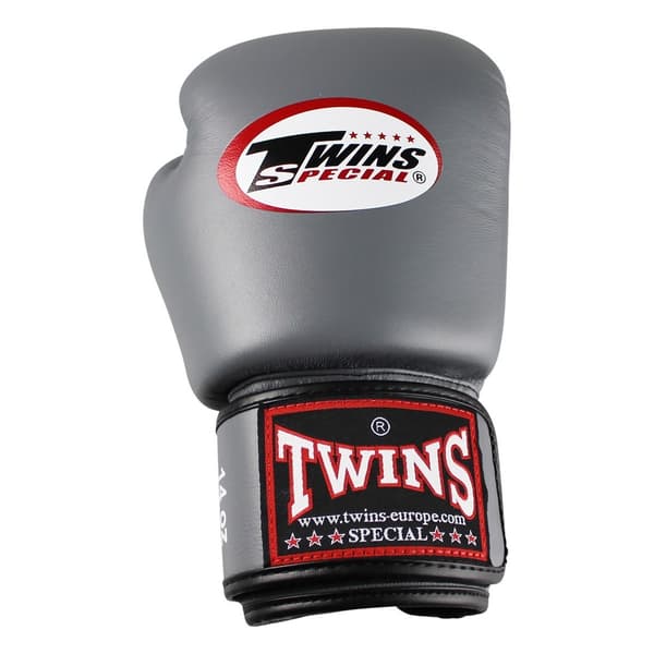 Twins boxningshandskar i äkta läder bgvl-3 grå 12oz