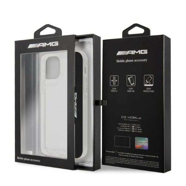 AMG Electroplate Vertical-skal till iPhone 12/12 Pro, transparent