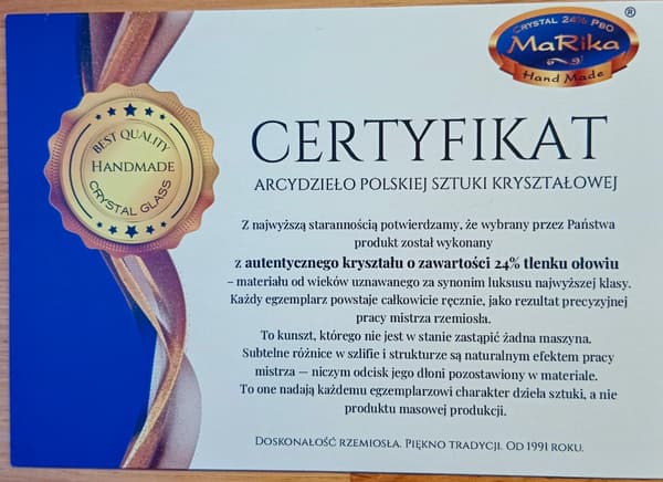 MaRika krystal Rubin krystal champagneglas 2 stk.