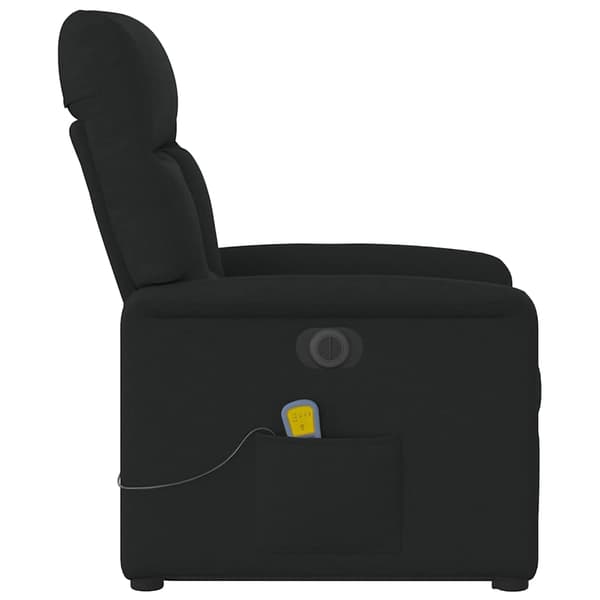 vidaXL elektrisk liftmassagestol lænestol sort
