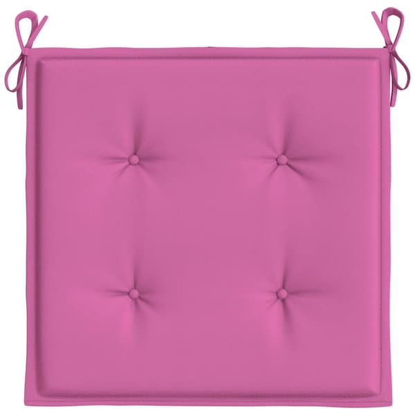 vidaXL Trädgårdsdynor, 4 st, rosa, 50x50x3 cm