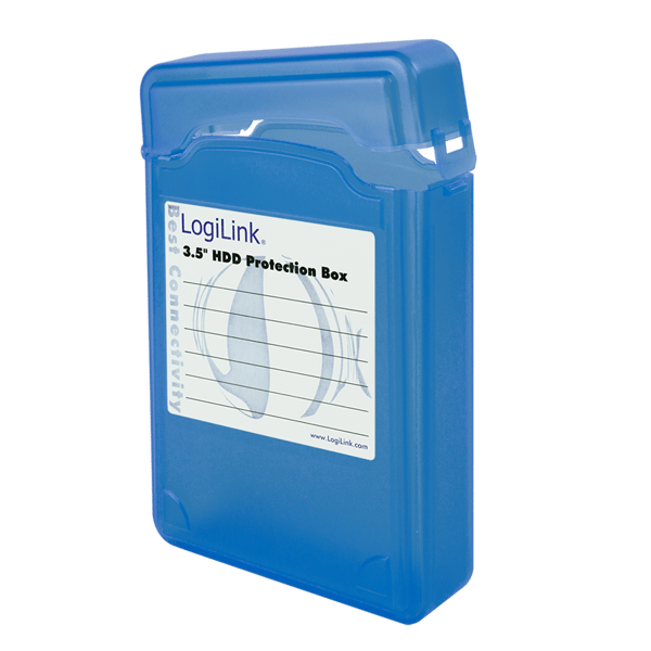 LogiLink 3,5" hårddiskskyddsfodral, blå, UA0133