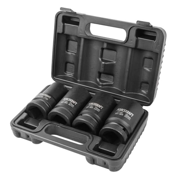 Iskuhylsysarja 1" 27-36 mm 6-kulmainen kotelo