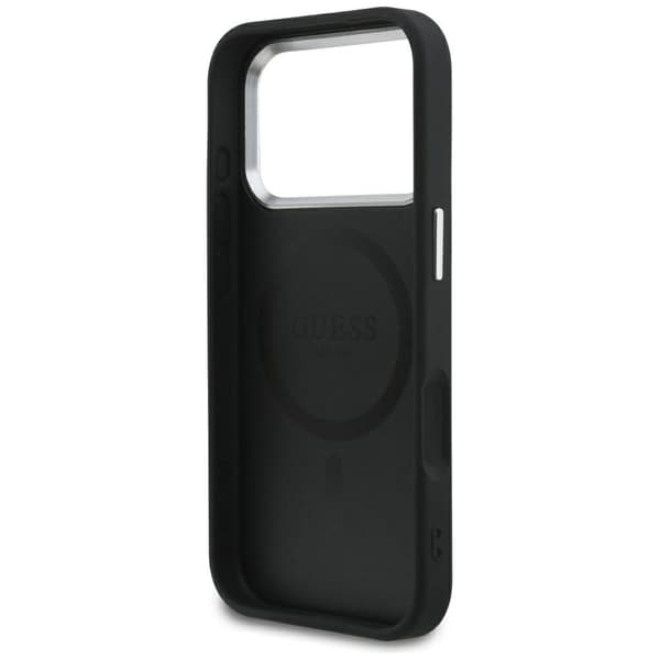 Guess Classic Logo MagSafe-etui til iPhone 17 Pro, sort