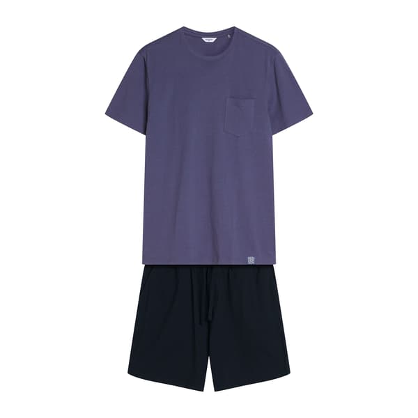Mick Henderson Herrpyjamas | Blå, Svart XXL
