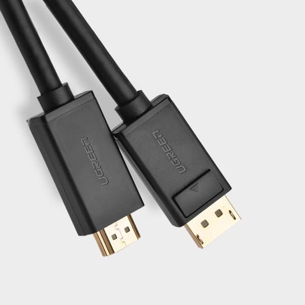 DisplayPort til HDMI 4K 30Hz 32 AWG 1,5m sort adapterkabel