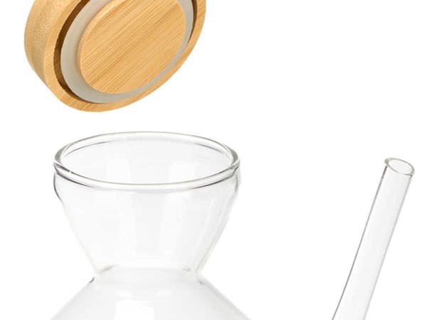 Olivenoliekaraffel med bambuslåg 60