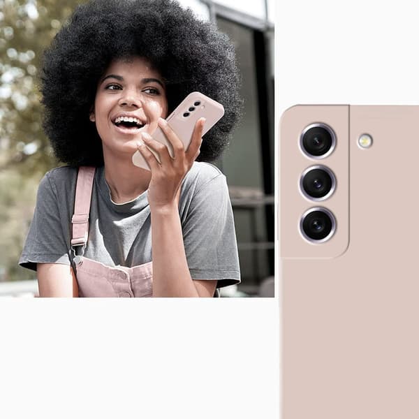 Etui til Samsung Galaxy S22 5G, Silikone Lite, pink