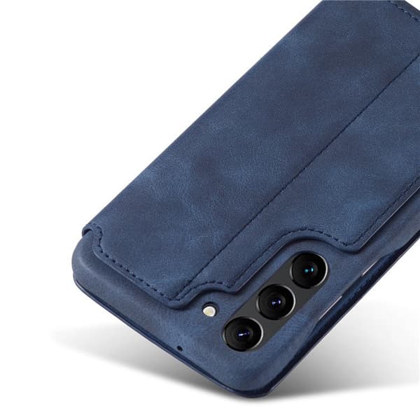 Flip-etui til Samsung Galaxy S23 Plus, ERBORD Retro, blå