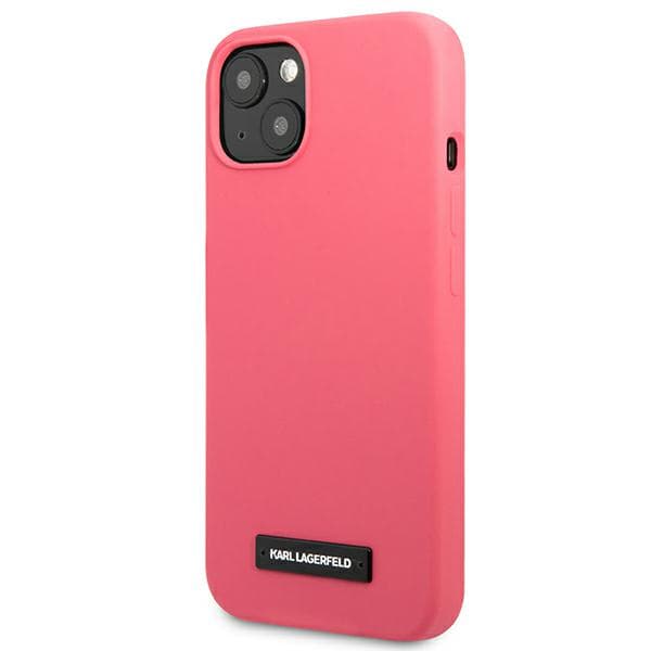 Karl Lagerfeld Silikone Plak-cover til iPhone 13, Fuchsia