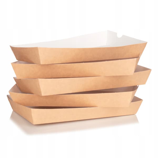 Kraft-paperitarjotin 200x240x36mm 100 kpl