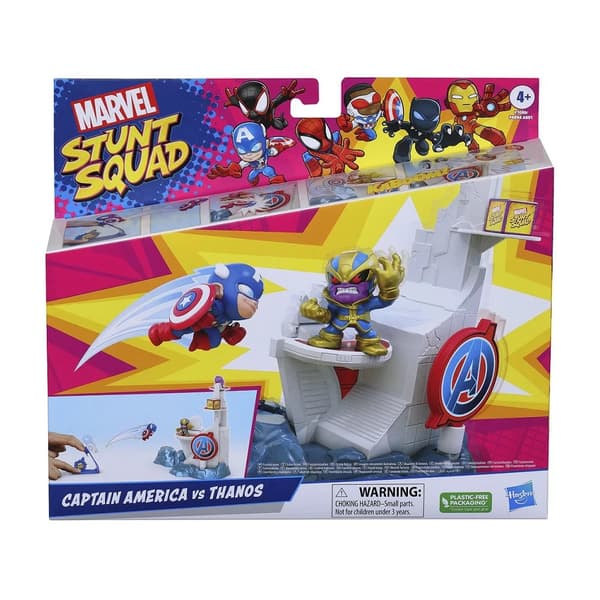Hasbro Stunt Squad Captain America vs Thanos actionfigurer