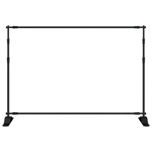 vidaXL baggrundsstativer, 2 stk., sort, 305x243 cm, stål