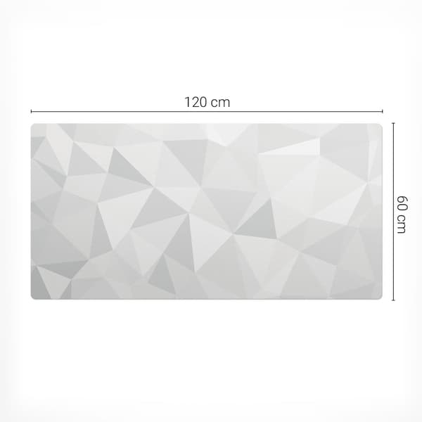 Antislip skrivebordsmåtte med 3D geometrisk mønster 120x60 cm