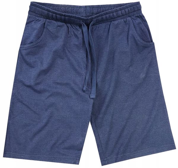 HERRSHORT SWEATSHORTS BOMULL marinblå melerad XL V014B