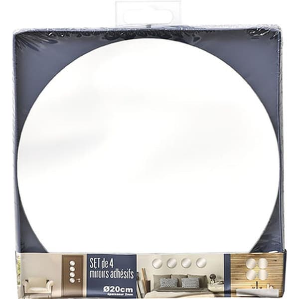 Levi runda speglar, set om 4, 20 cm