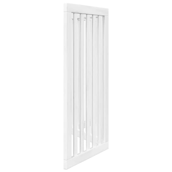 vidaXL foldbart sikkerhedsgitter til hunde, 3 paneler, hvid, 150 cm
