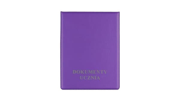 Lodret violet omslag til studiedokument