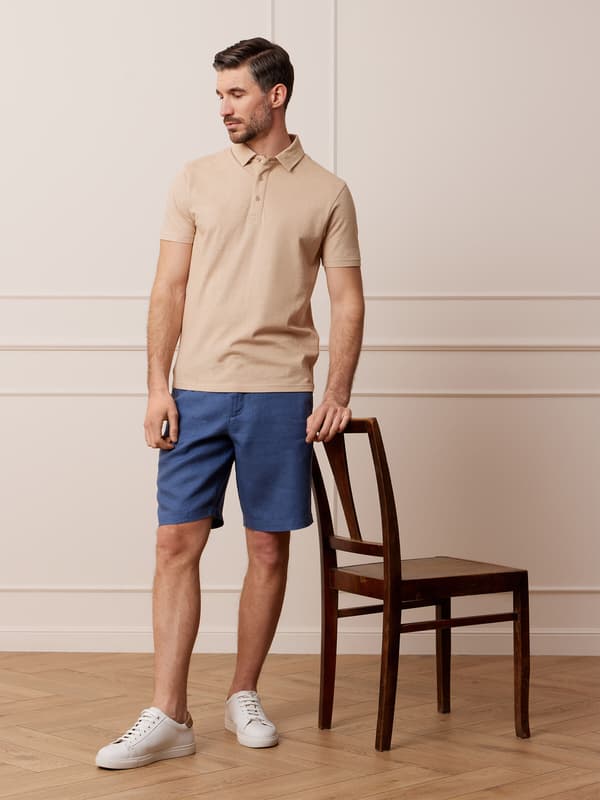 BEIGE LANDMOTH PIKÉ XXXL