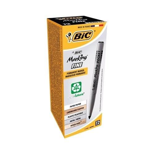 Fine Pocket ECOlutions Markerpenna Svart (12 st) BIC