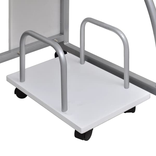 vidaXL computerbord, hvid, 110x52x88,5 cm