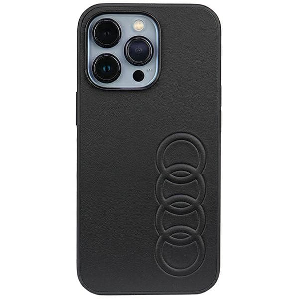 Audi kunstlædercover til iPhone 13 Pro / 13, sort