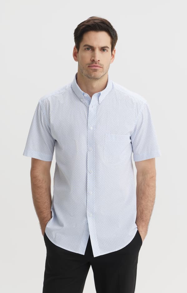 Slim fit -paita mikrokuvioinnilla M