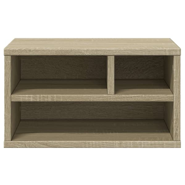 vidaXL printerstativ, Sonoma eg, 40x32x22,5 cm