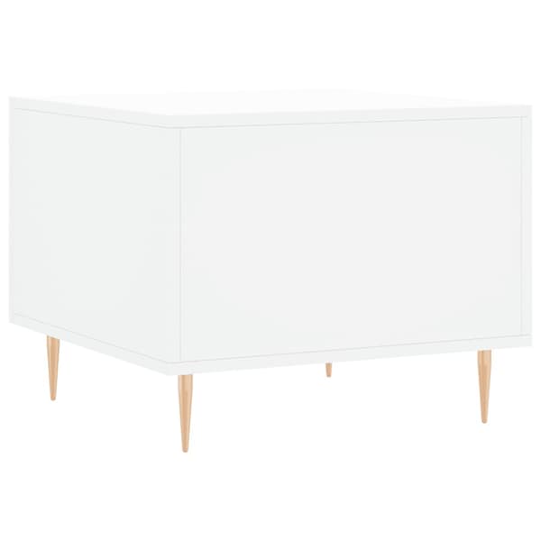 vidaXL Soffbord, Vitt, 50x50x40 cm, Träbaserat Material