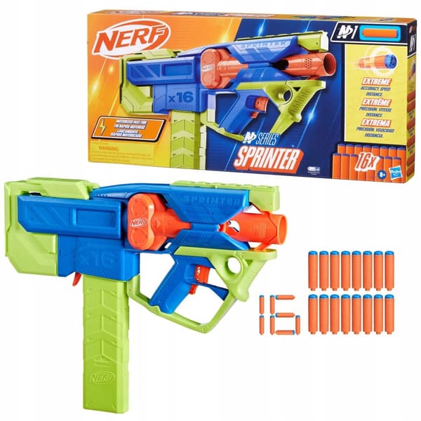 HASBRO NERF N-SERIES Sprinter Blaster + Dart F8625