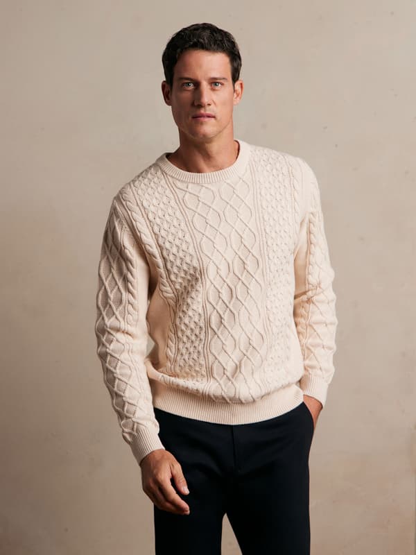 BEIGE RANGELY TRØJE XL