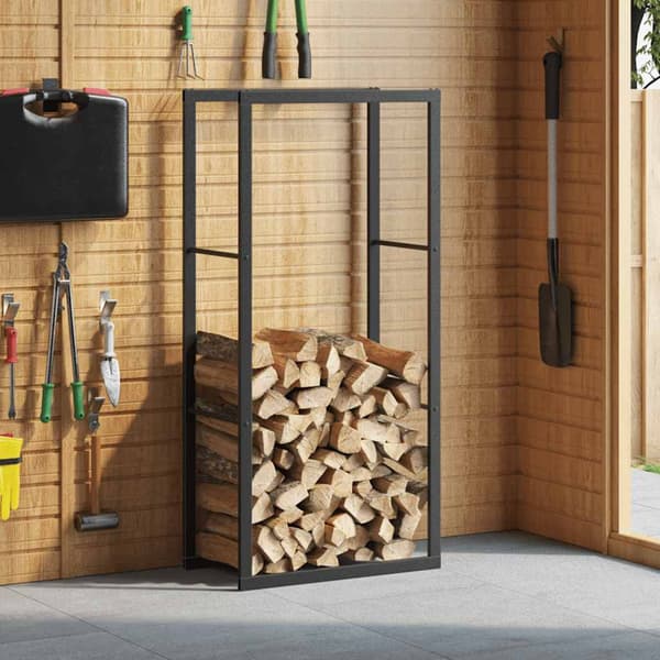 vidaXL brænderist sort 55x30x116 cm stål