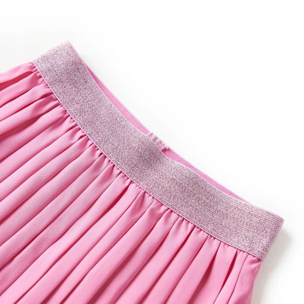 Plisserad barnkjol, rosa, 128