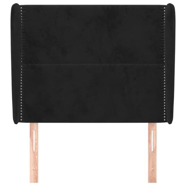 vidaXL Siivekäs niskatuki musta 83x23x118/128 cm sametti