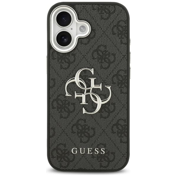 Guess 4G Big 4G Classic Logo Cover til iPhone 17 Sort Sølv